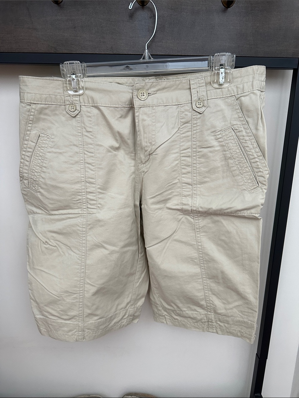 Women’s Casual Beige Shorts - Lightweight Cotton